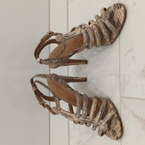 Tory Burch snakeskin heels size 8.5